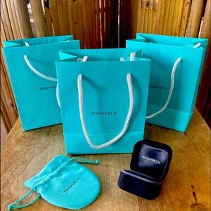• Tiffany & Co. box + bags •
